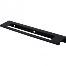 Top Knobs TK522BLK - Europa Cut Out Tab Pull 6 Inch (c-c) Flat Black