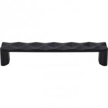 Top Knobs TK562BLK - Quilted Pull 5 1/16 Inch (c-c) Flat Black
