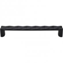 Top Knobs TK563BLK - Quilted Pull 6 5/16 Inch (c-c) Flat Black
