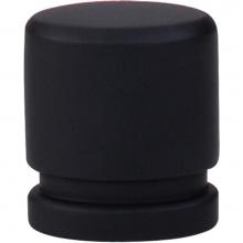 Top Knobs TK57BLK - Oval Knob 1 Inch Flat Black