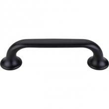 Top Knobs TK593BLK - Oculus Oval Pull 3 3/4 Inch (c-c) Flat Black