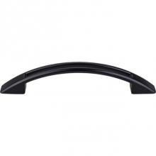 Top Knobs TK618BLK - Tango Cut Out Pull 3 3/4 Inch (c-c) Flat Black