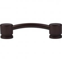 Top Knobs TK63ORB - Oval Thin Pull 3 3/4 Inch (c-c) Oil Rubbed Bronze