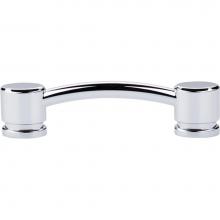 Top Knobs TK63PC - Oval Thin Pull 3 3/4 Inch (c-c) Polished Chrome