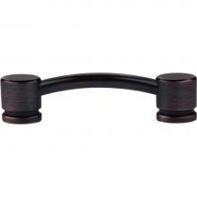 Top Knobs TK63TB - Oval Thin Pull 3 3/4 Inch (c-c) Tuscan Bronze
