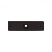 Top Knobs TK741SAB - Channing Backplate 3 Inch Sable