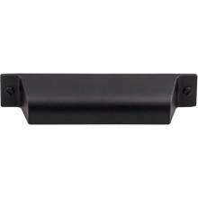 Top Knobs TK773BLK - Channing Cup Pull 3 3/4 Inch (c-c) Flat Black