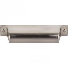 Top Knobs TK773BSN - Channing Cup Pull 3 3/4 Inch (c-c) Brushed Satin Nickel