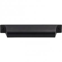 Top Knobs TK774BLK - Channing Cup Pull 5 Inch (c-c) Flat Black