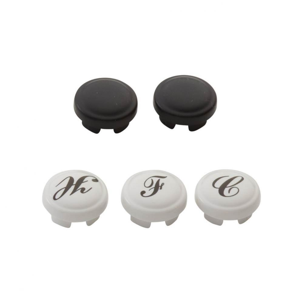 Kingsley Hot and Cold Handle Index Caps Kit