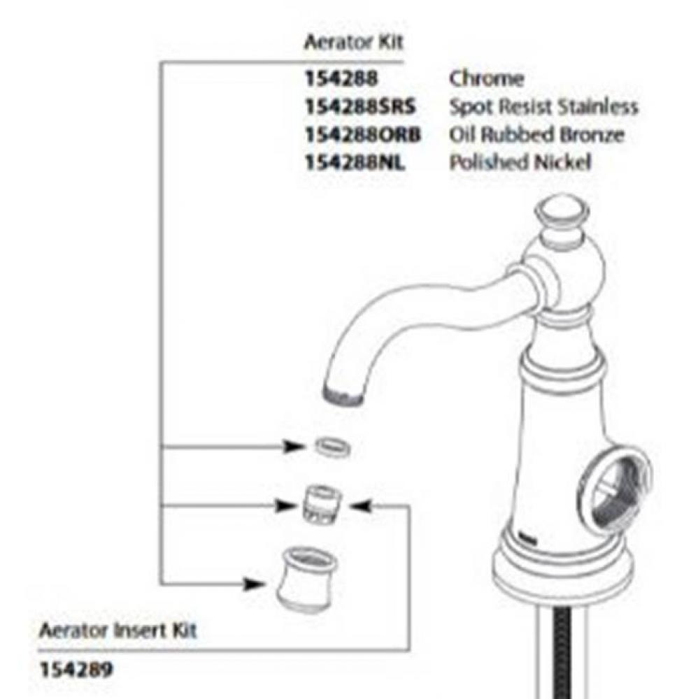 AERATOR SHELL AND INSERT SRS