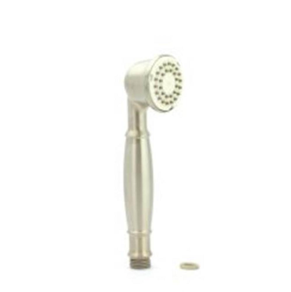 Brushed nickel eco-performance handshower