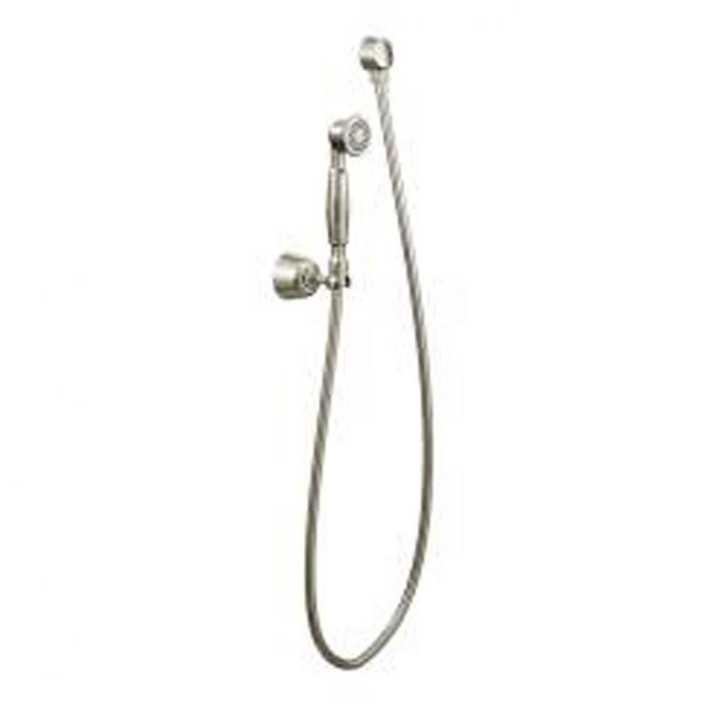 Polished nickel eco-performance handshower