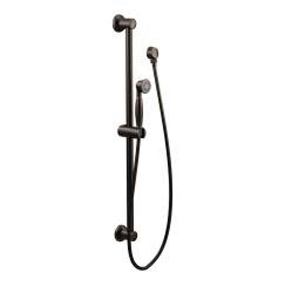 Oil rubbed bronze eco-performance handshower