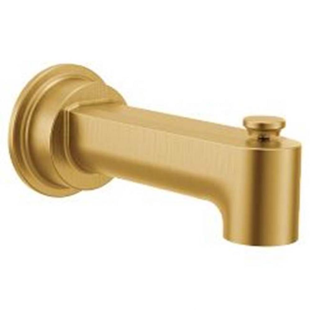 Brushed gold diverter spouts