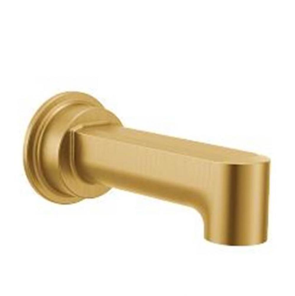 Brushed gold nondiverter spouts