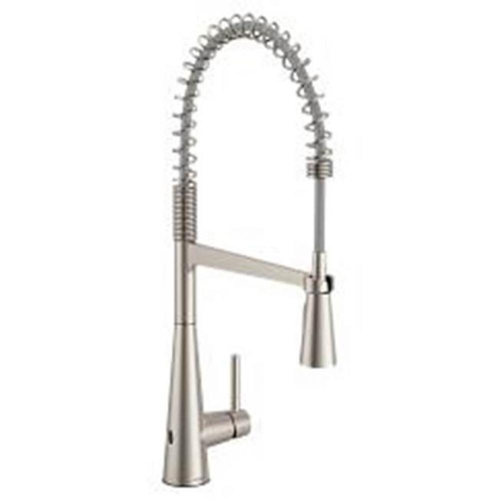 Spot resist stainless one-handle kitchen faucet