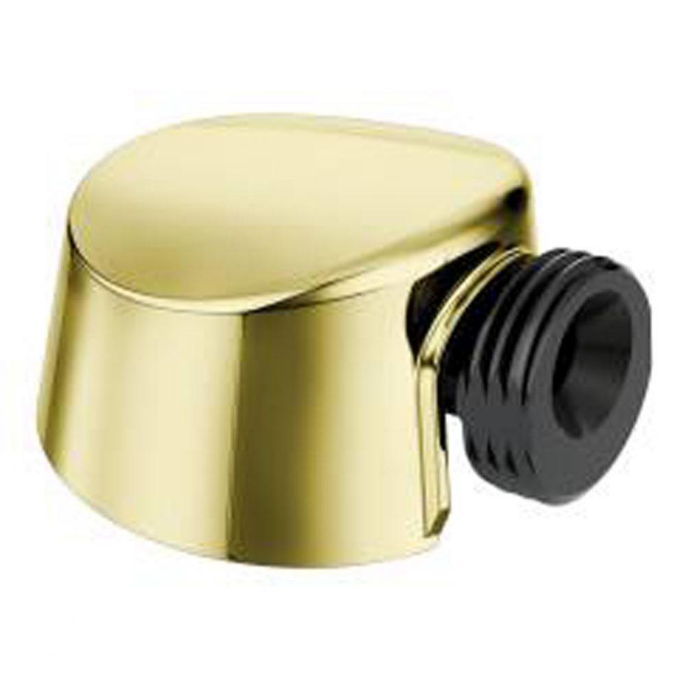 Polished brass drop ell