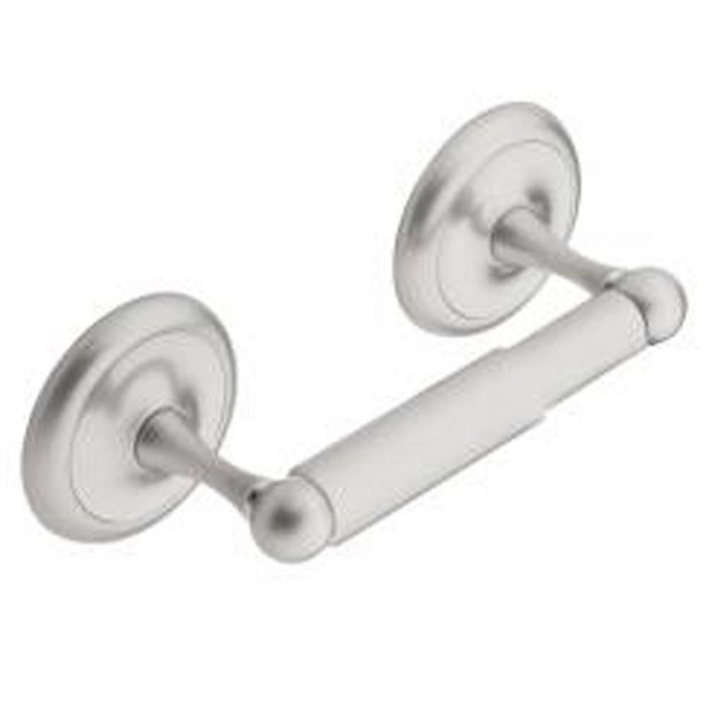 Satin nickel spring loaded paper holder