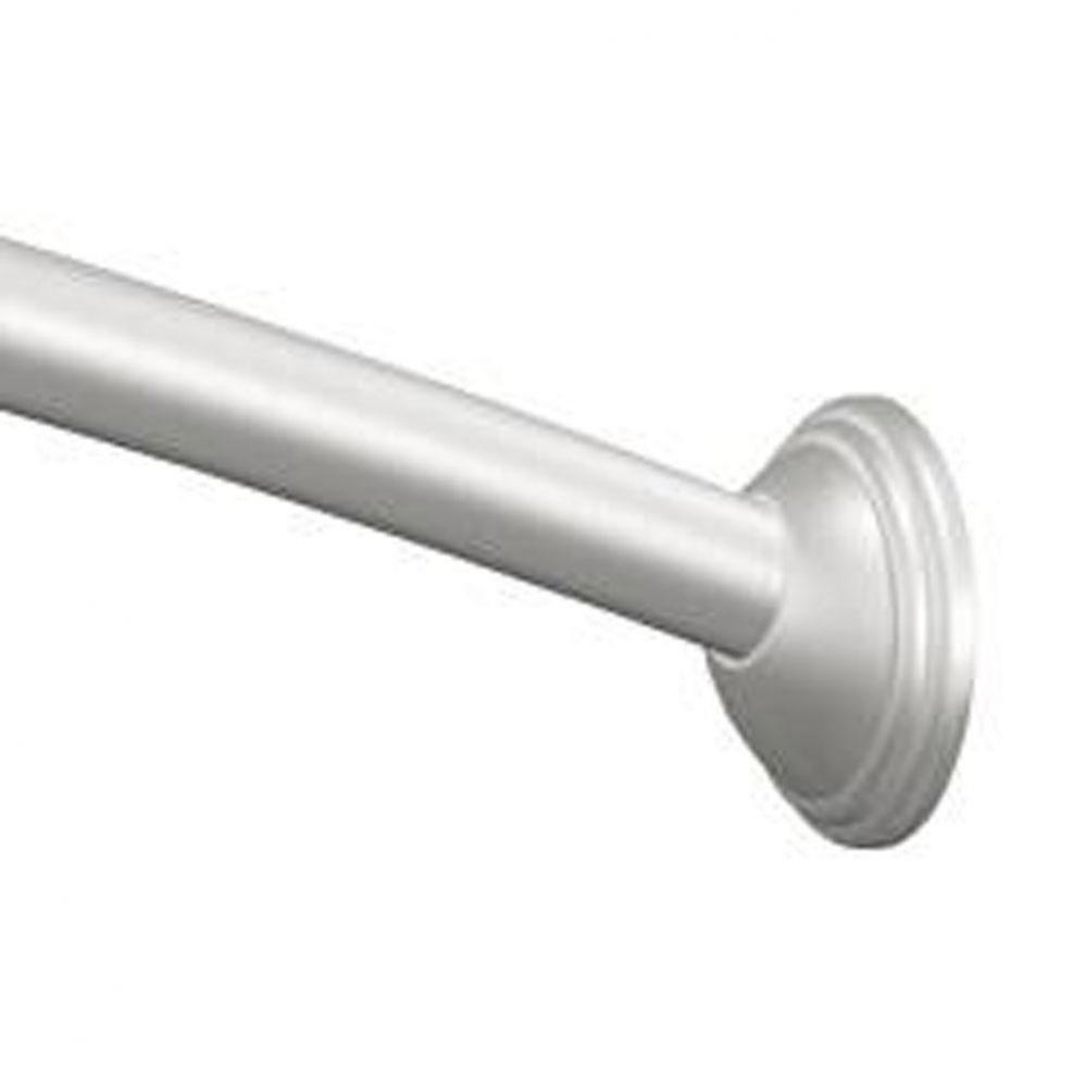 Brushed Nickel 5&apos; Curved Shower Rod