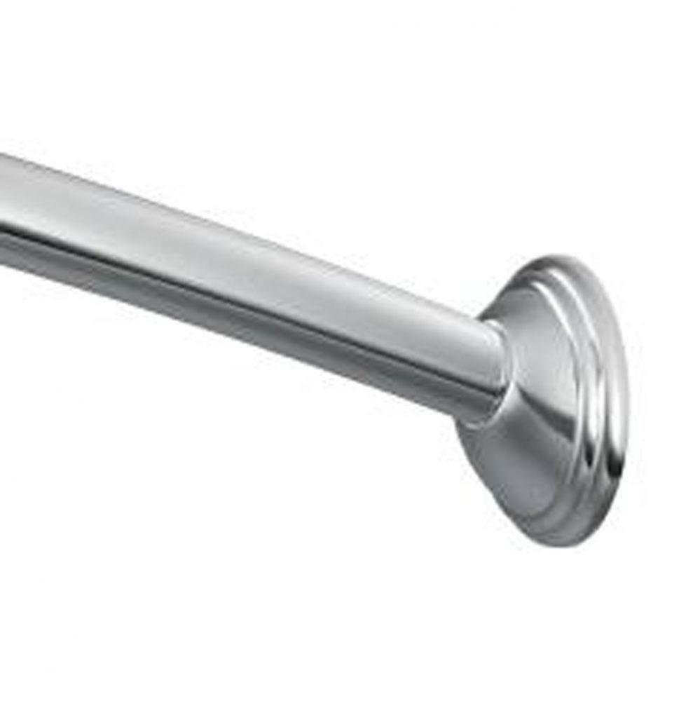 Chrome 5&apos; Curved Shower Rod