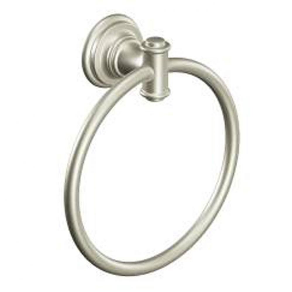 Brushed Nickel Towel Ring