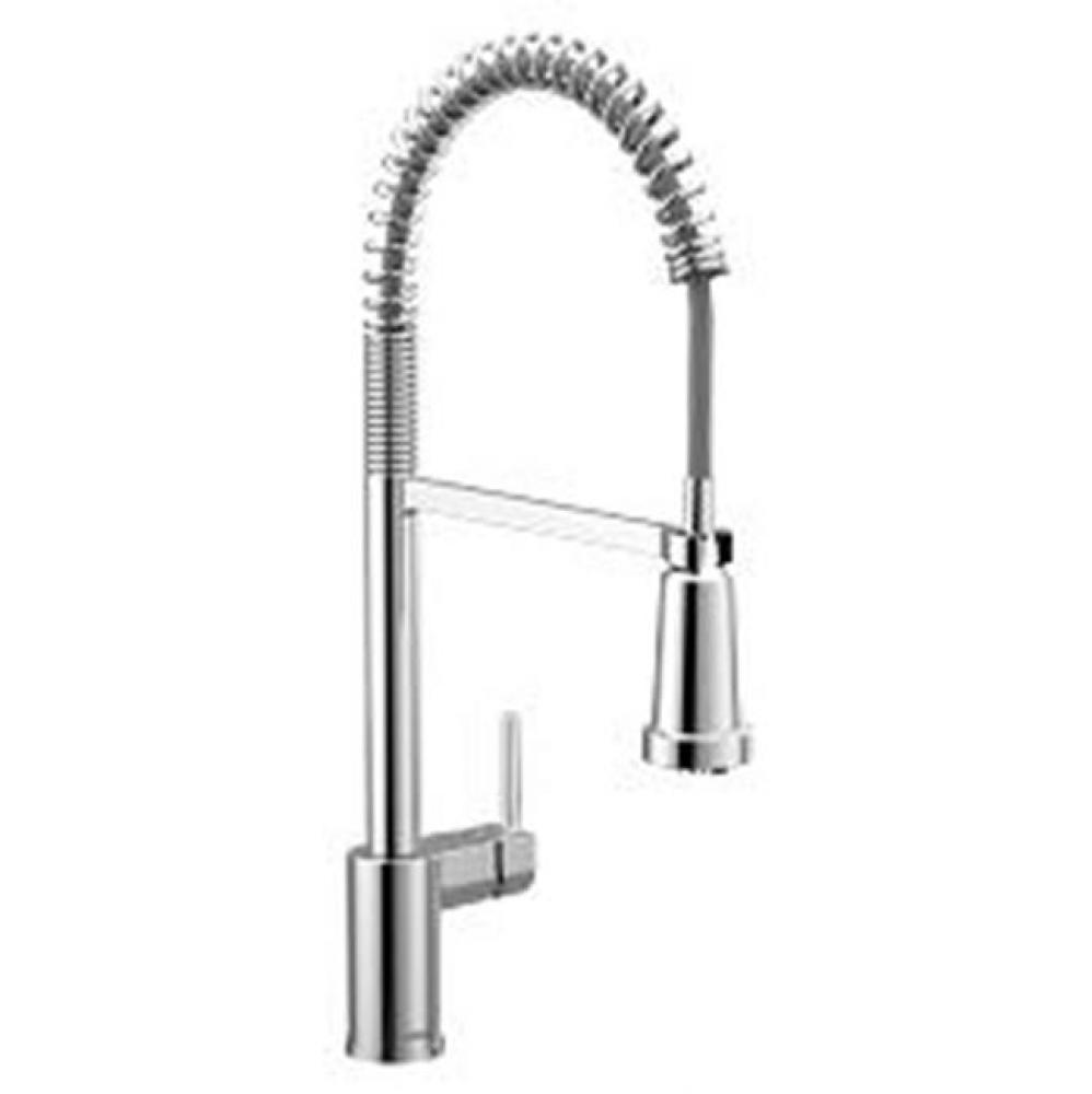 Chrome One-Handle Filtering Pulldown Kitchen Faucet