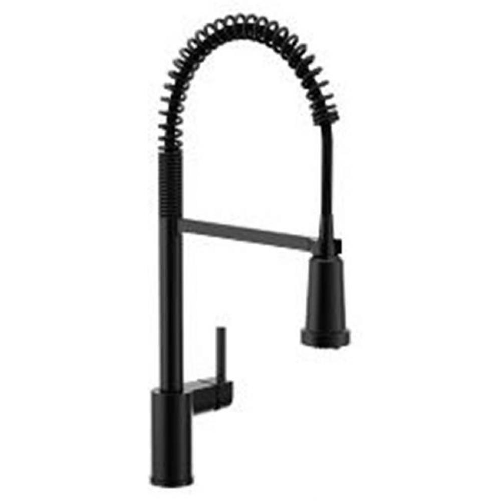 Matte Black One-Handle Filtering Pulldown Kitchen Faucet