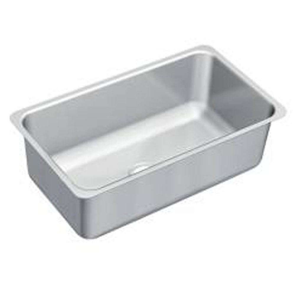 31-1/4&apos;&apos;x18&apos;&apos; stainless steel 18 gauge single bowl sink