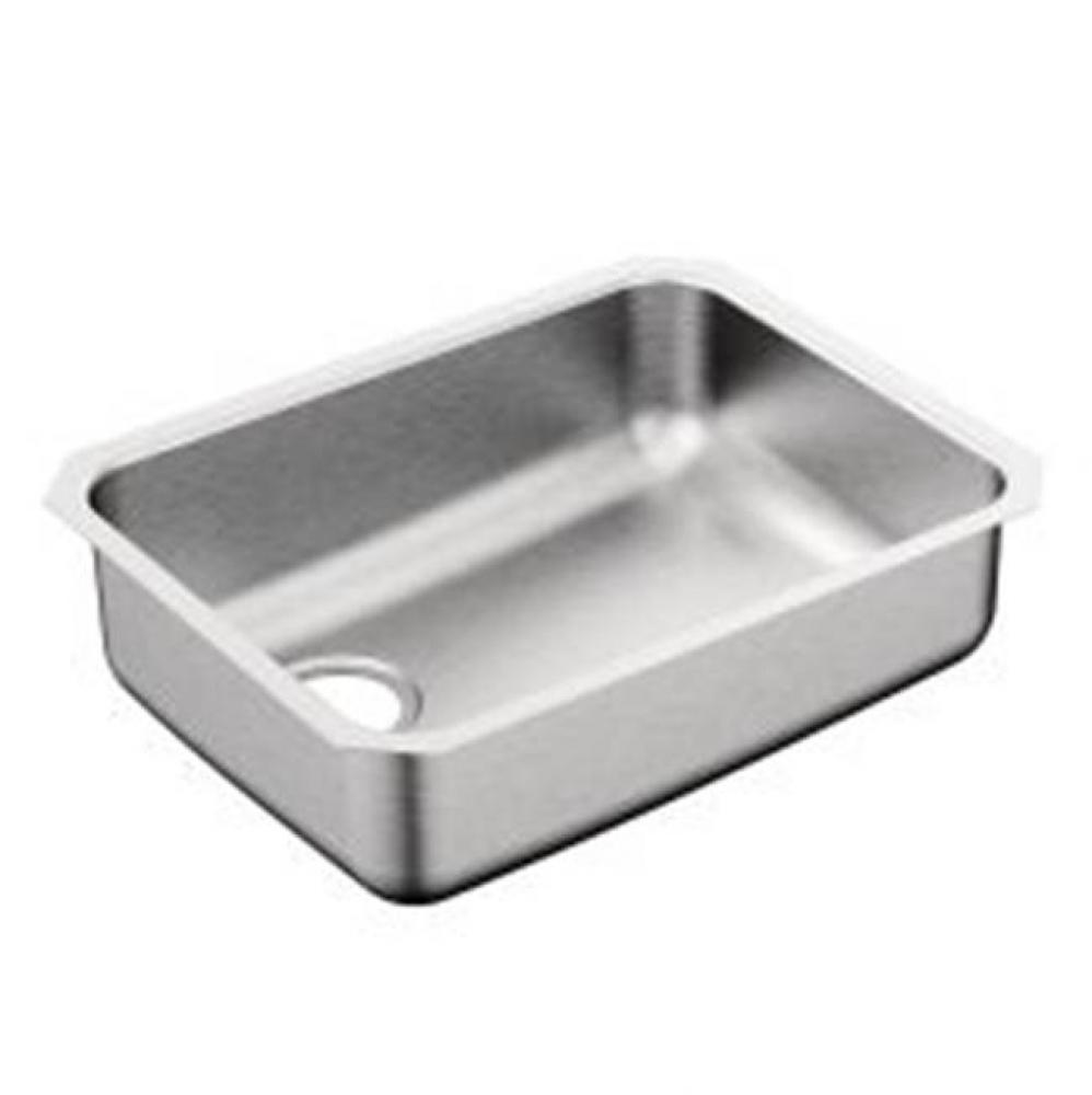 23&apos;&apos; x 18&apos;&apos; stainless steel 18 gauge single bowl sink