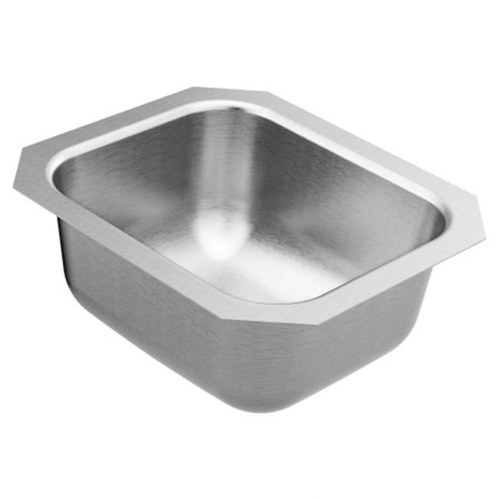 14.5 x 12.5 stainless steel 18 gauge single bowl sink