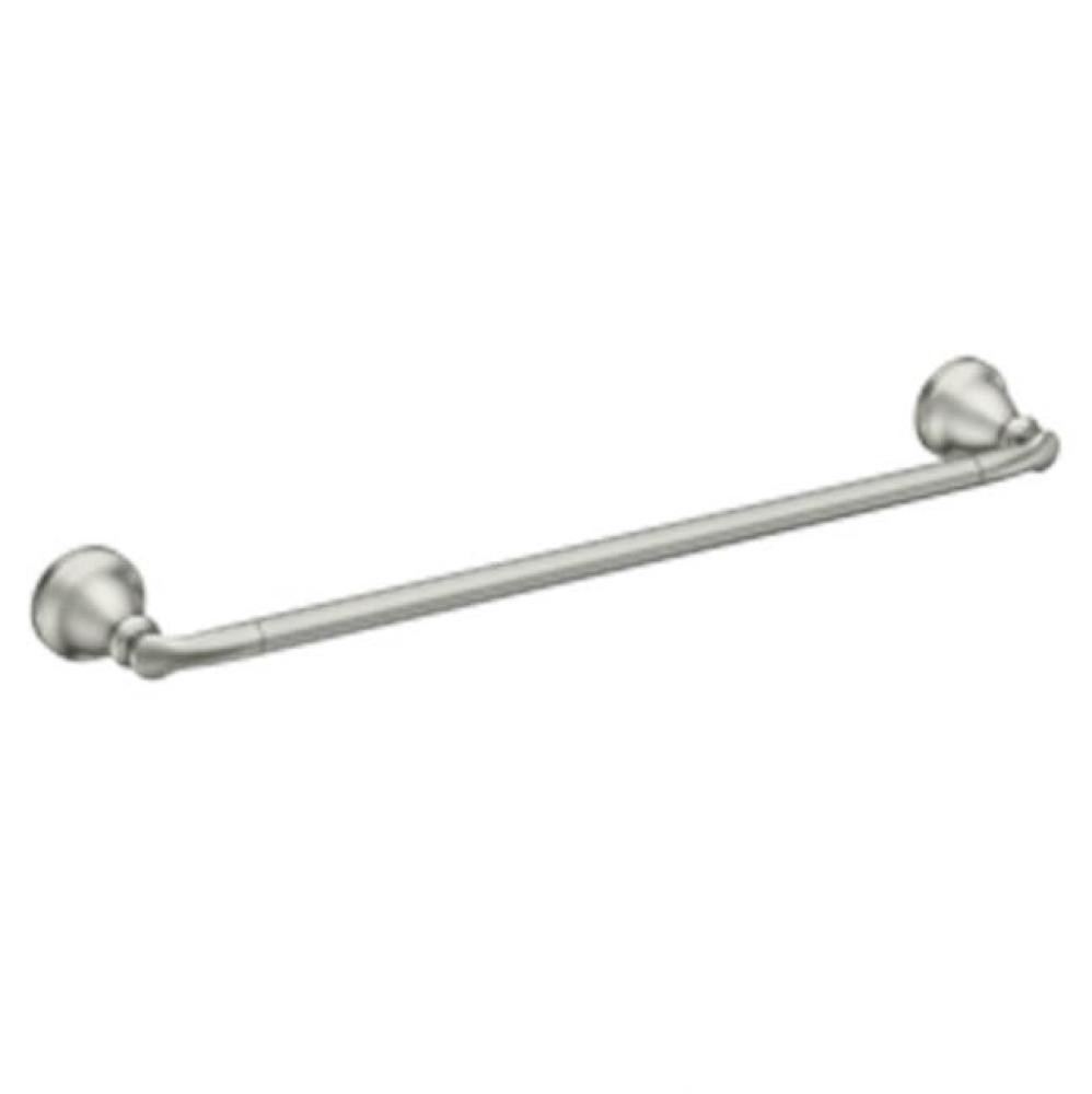 Brushed nickel 24&apos;&apos; towel bar