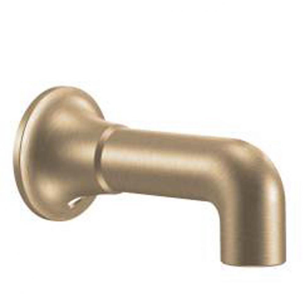 Brushed bronze nondiverter spouts