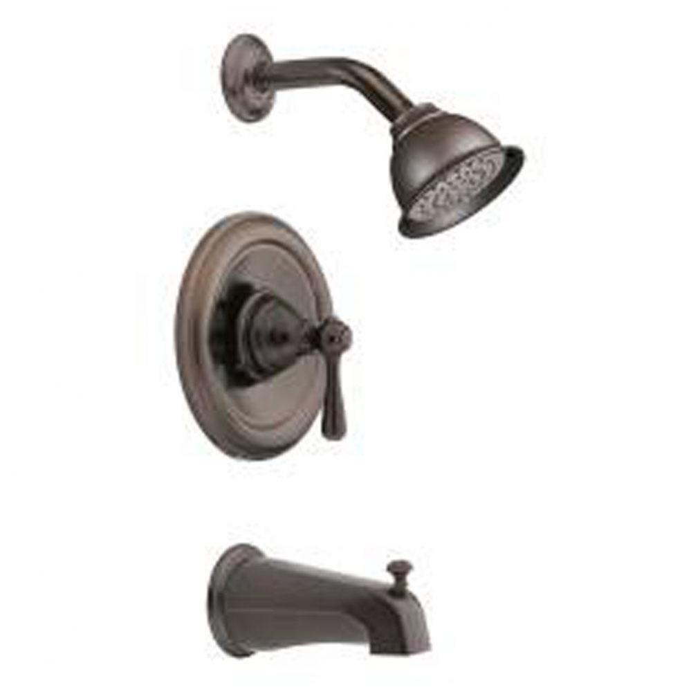 Oil rubbed bronze Posi-Temp(R) tub/shower