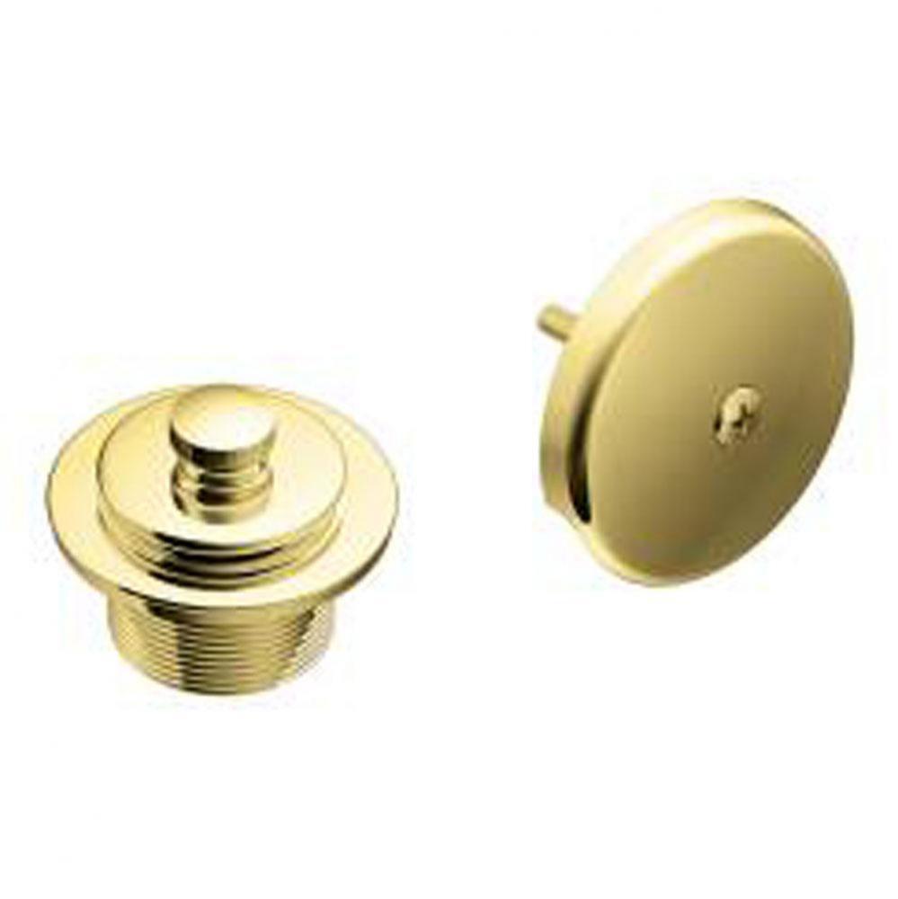 Polished brass tub/shower drain covers