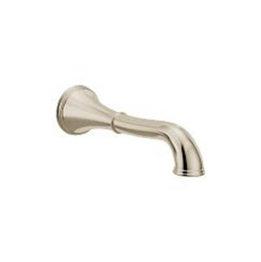 Polished nickel tub filler