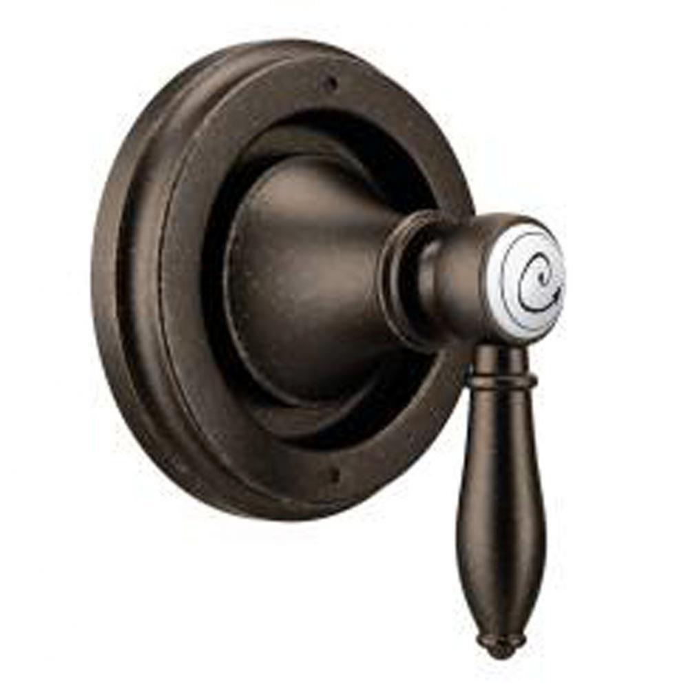 Oil rubbed bronze transfer valve trim