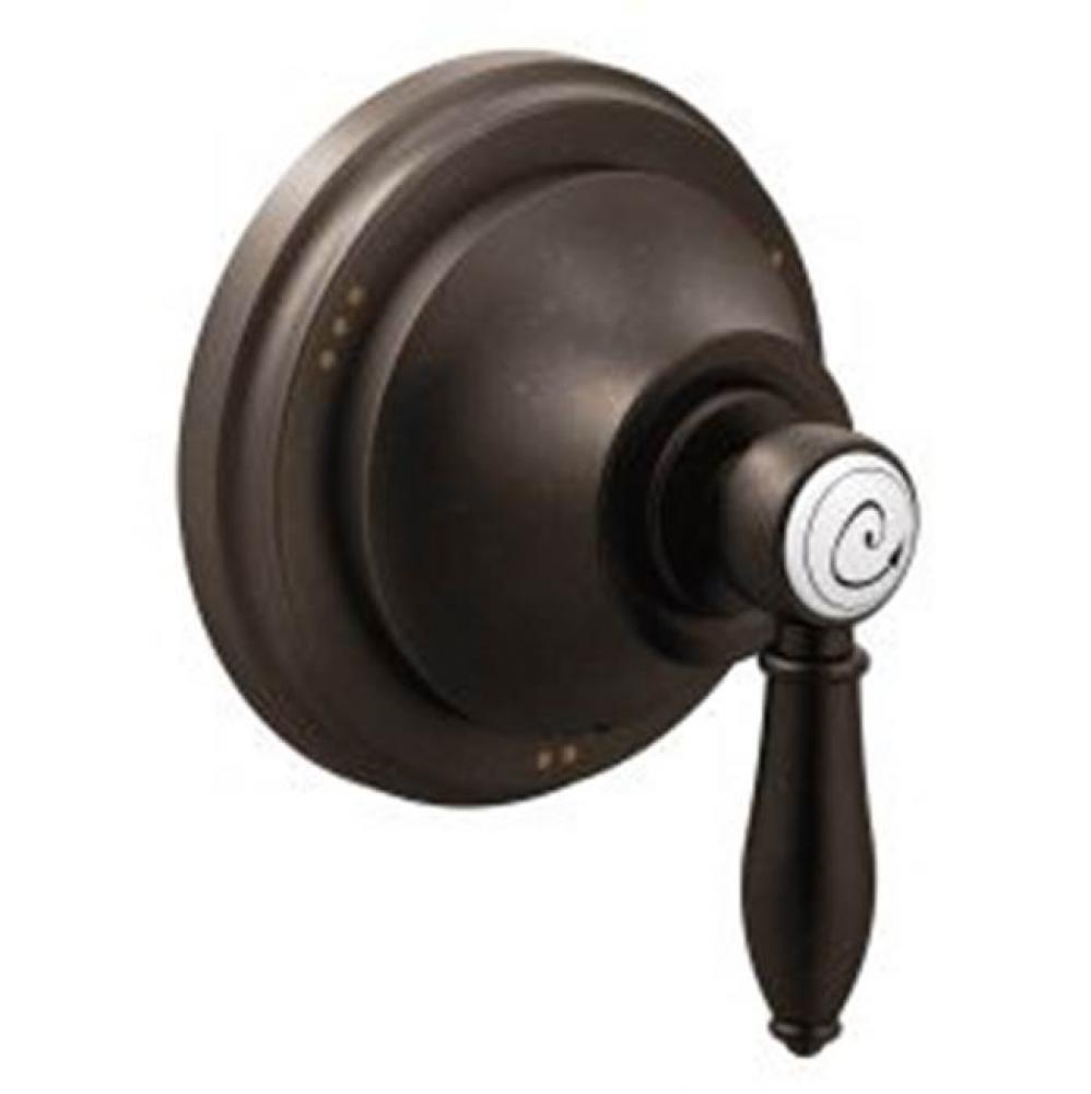 Oil rubbed bronze transfer valve trim