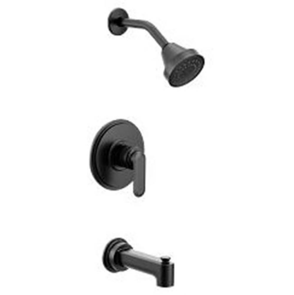 Matte black M-CORE 2 series tub/shower