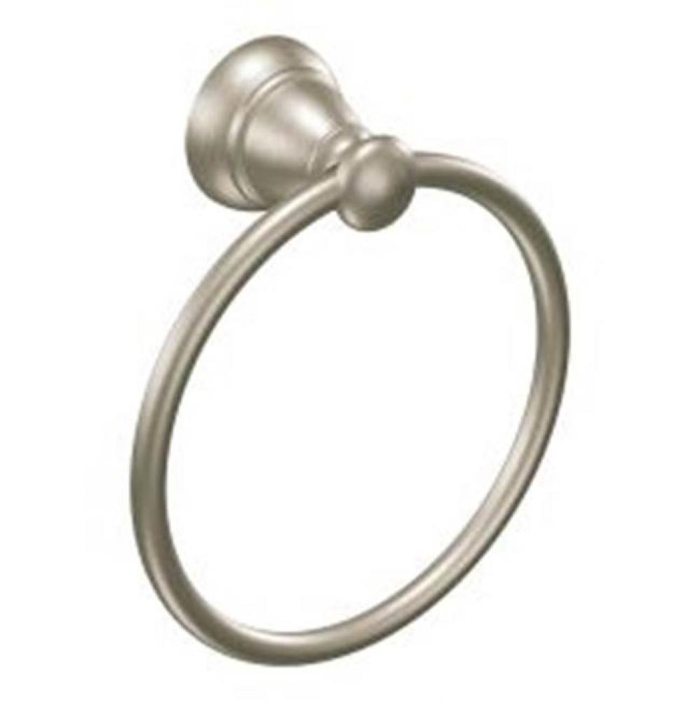 Brushed Nickel Towel Ring