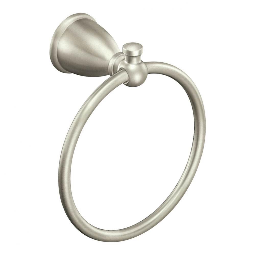 Brushed Nickel Towel Ring