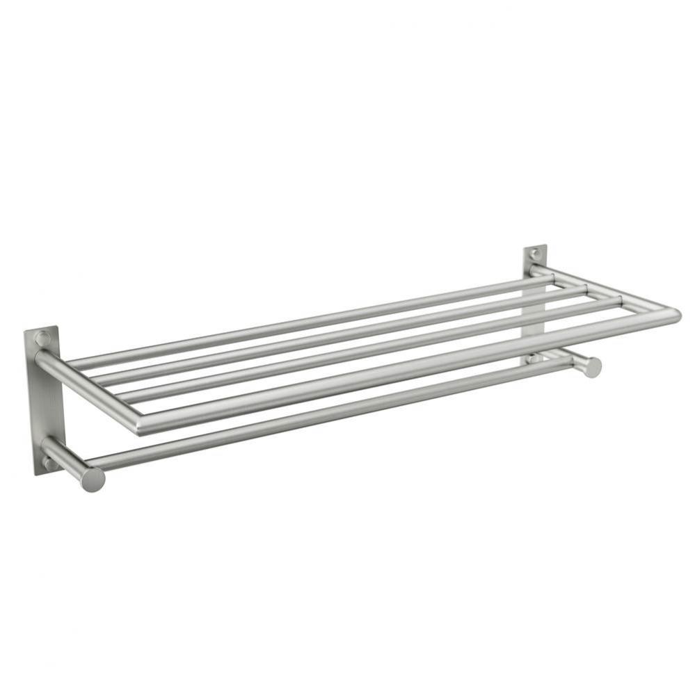 Brushed Nickel Towel Shelf