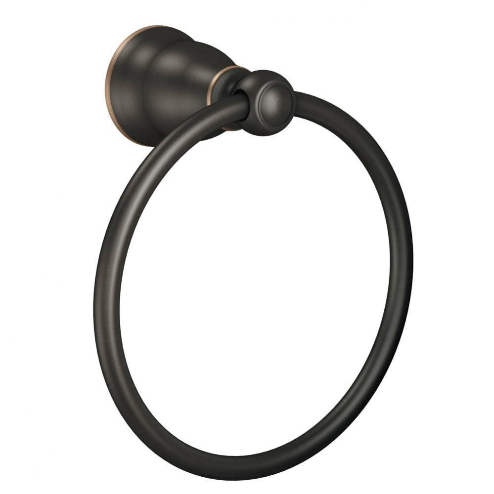 Mediterranean bronze towel ring