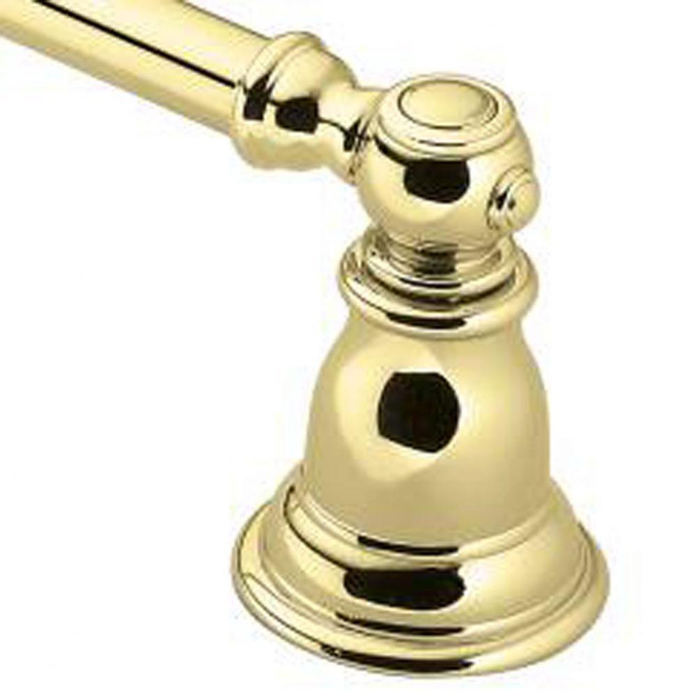 Polished brass 18&apos;&apos; towel bar