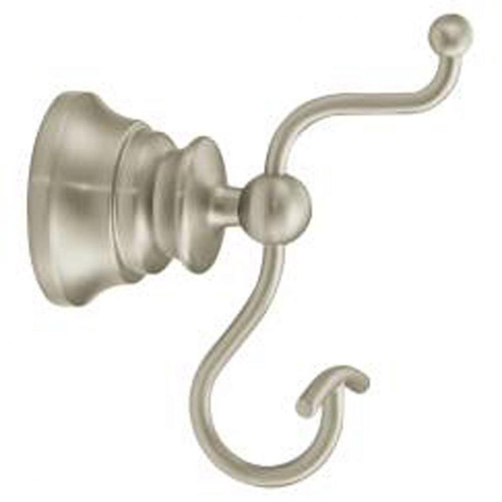 Waterhill - Brushed Nickel Double Robe Hook