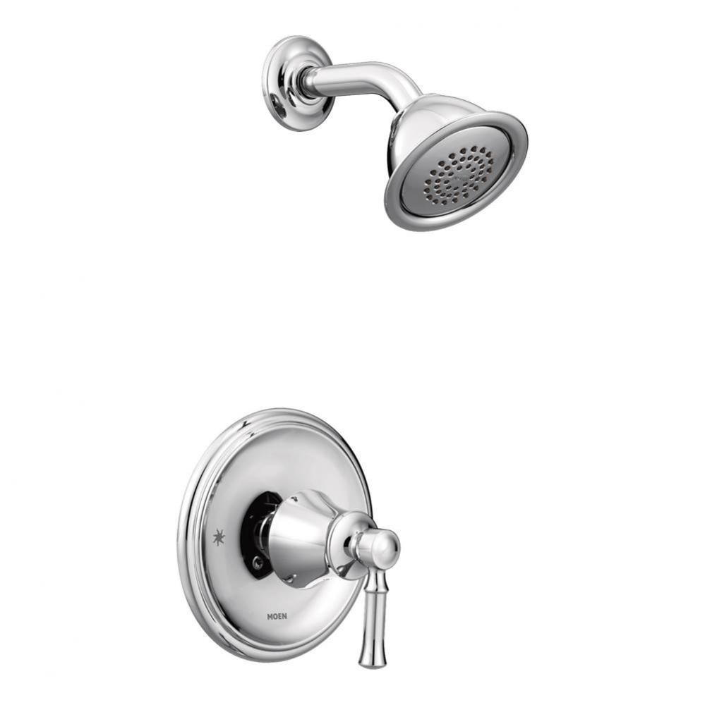Dartmoor Posi-Temp WaterSense Single-Handle Wall-Mount Shower Only Faucet Trim Kit in Chrome (Valv