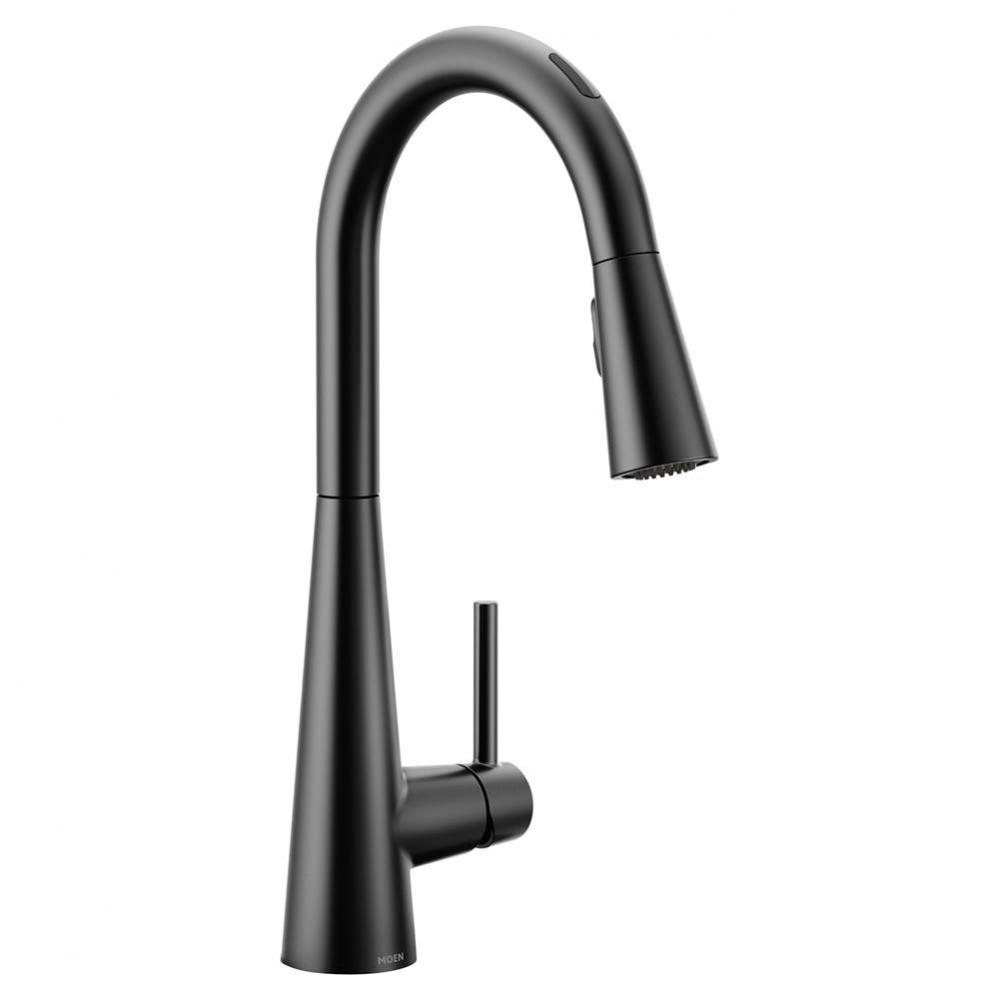 Sleek Smart Faucet Touchless Pull Down Sprayer Kitchen Faucet with Voice Control and Power Boost,
