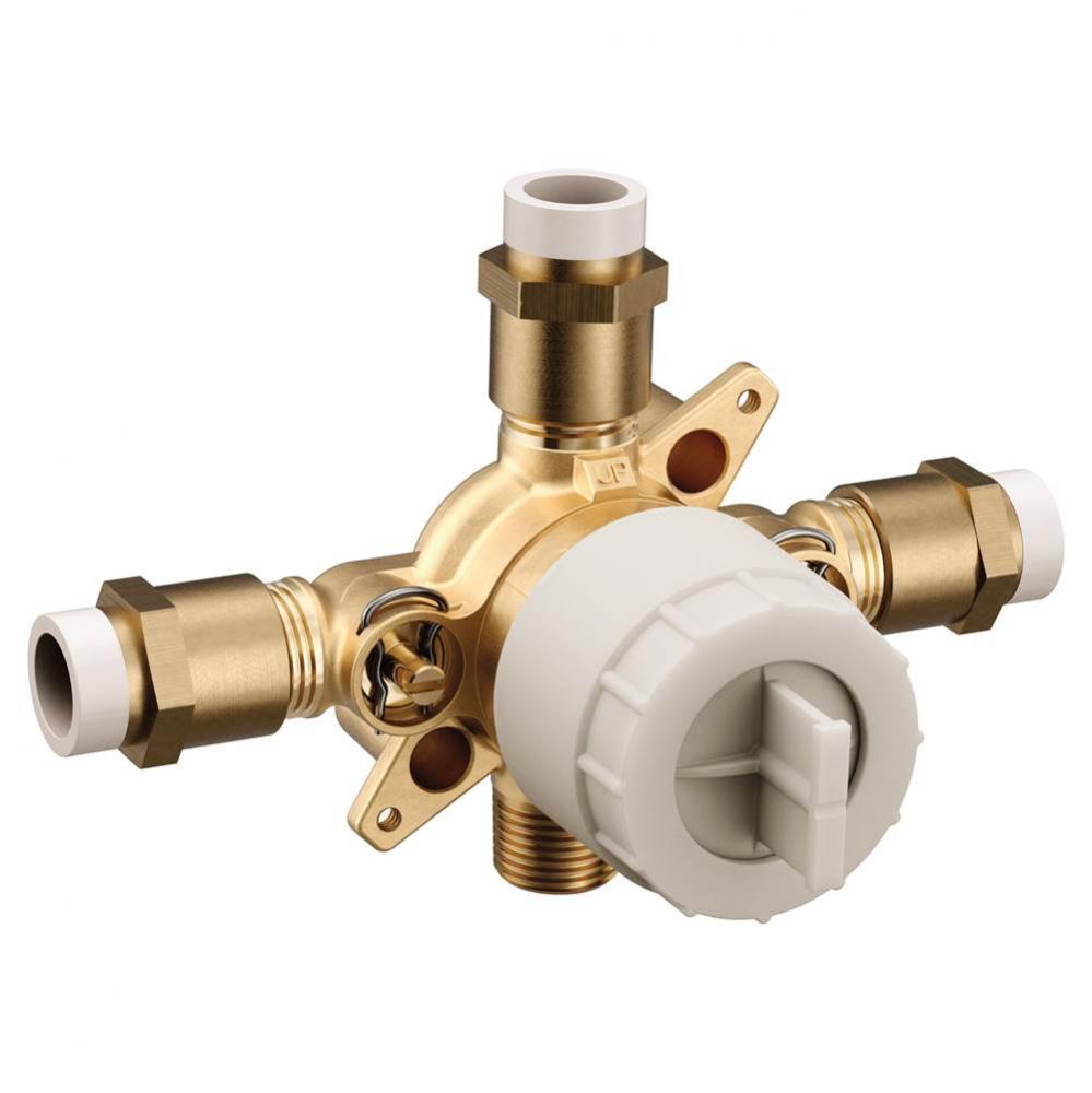 M-CORE 3-Series 4 Port Tub and Shower Pre-Fabricated Mixing Valve with CPVC Connections and Stops