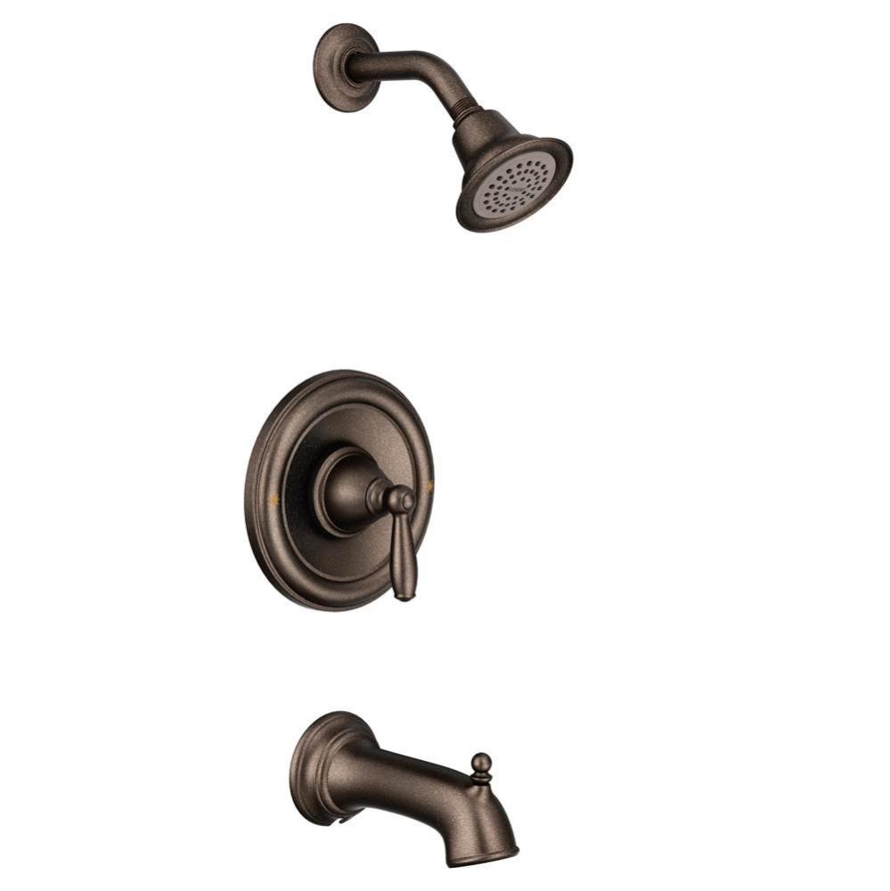 Brantford Single-Handle 1-Spray Posi-Temp Tub and Shower Faucet Trim Kit in Oil Rubbed Bronze (Val