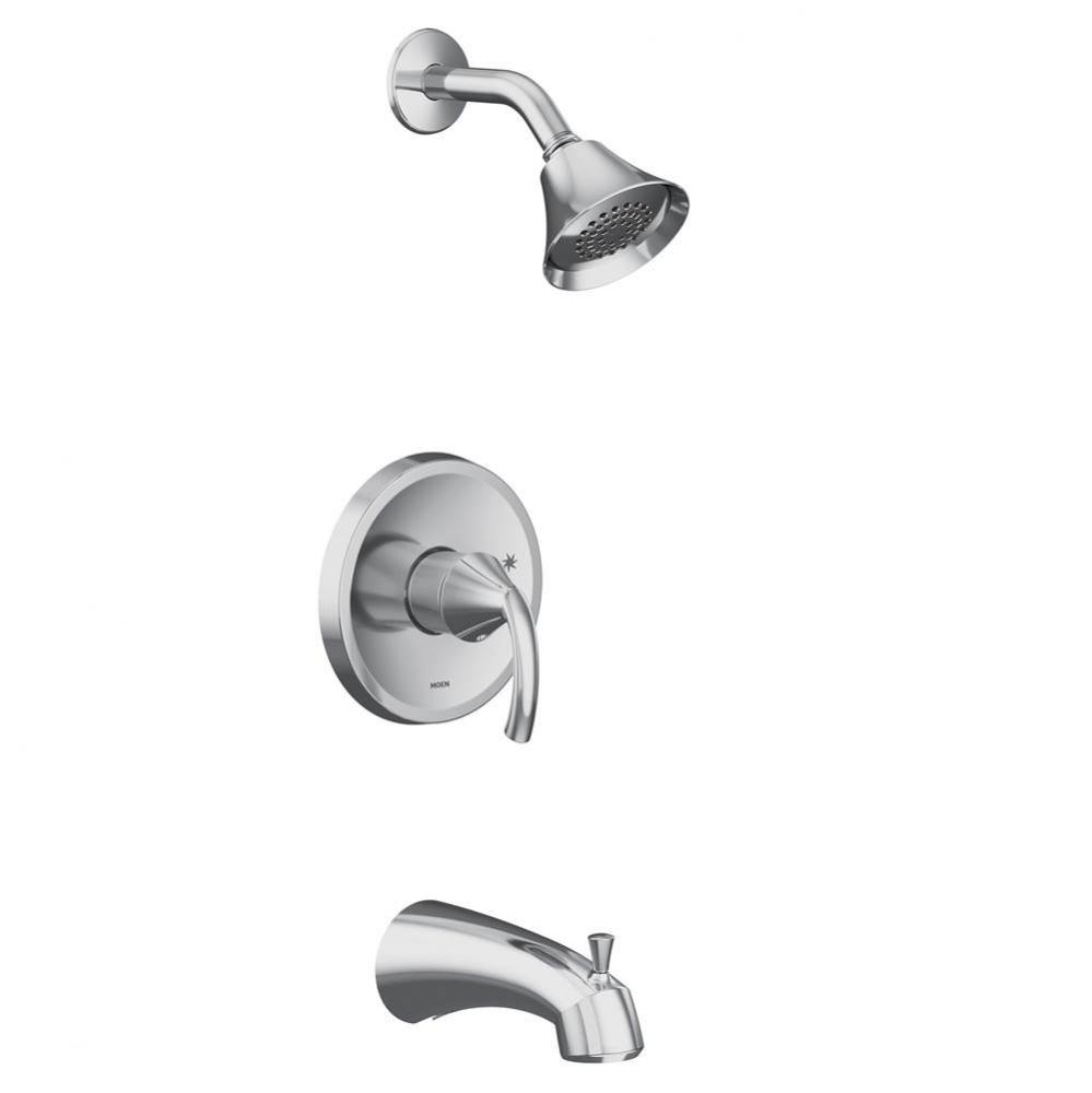 Glyde M-CORE 2-Series Eco Performance 1-Handle Tub and Shower Trim Kit in Chrome (Valve Sold Separ